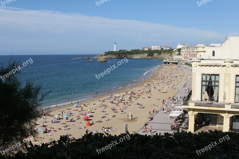 Biarritz Beach Sea Vacations Atlantic