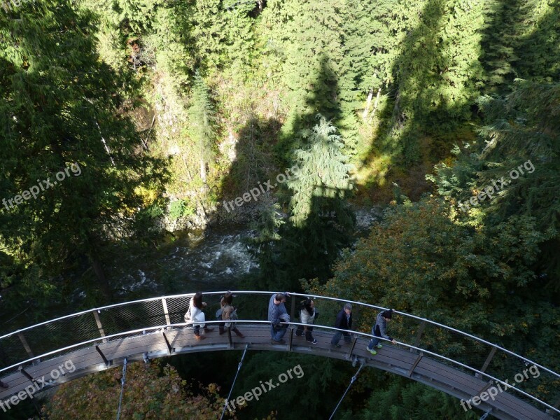 Sky Walk Vancouver British Columbia Capilano Canyon Park