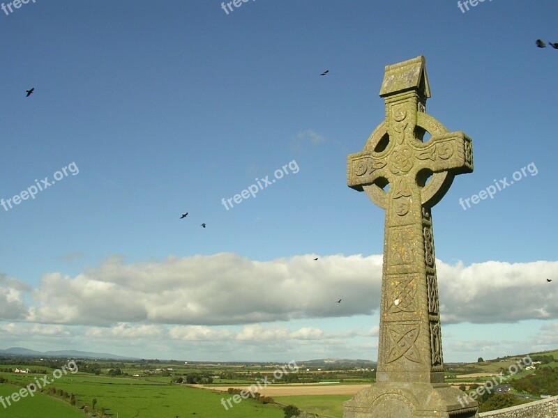 Ireland Sky Church Irish Landscape