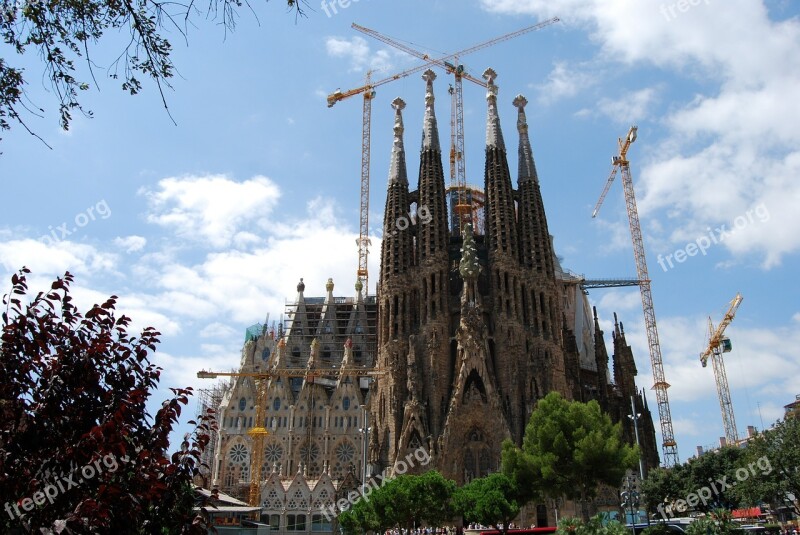 Sagrada Família Cathedral Barcelona Architecture Spain