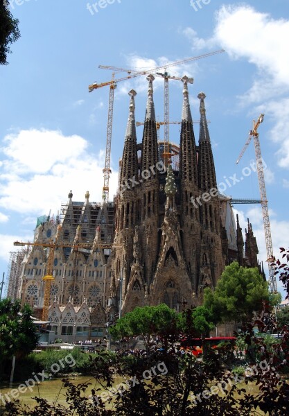 Sagrada Família Cathedral Barcelona Architecture Spain