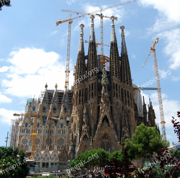 Sagrada Família Cathedral Barcelona Architecture Spain