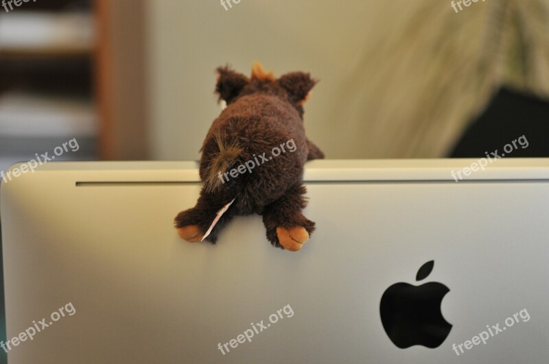 Screen Apple Logo Mac Stuffed Animal