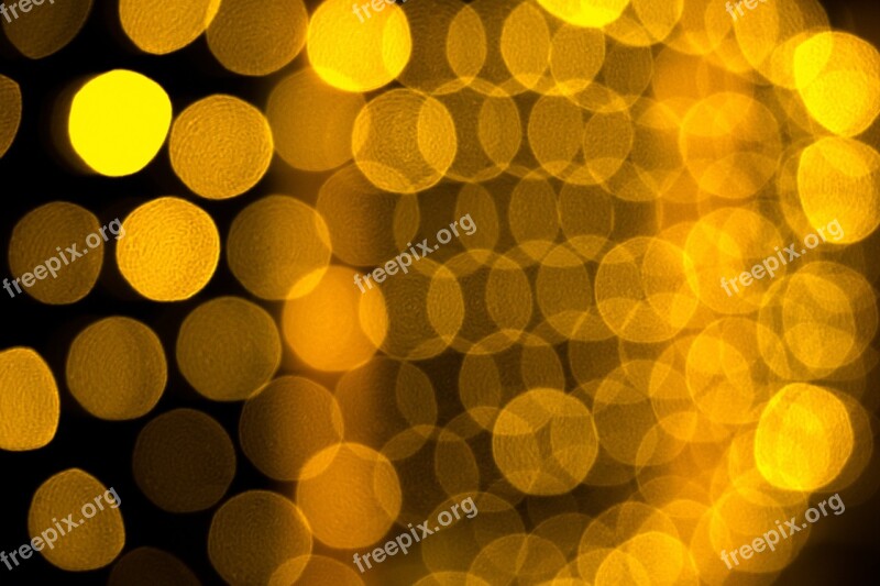 Bokeh Circles Of Light Light Reflexes Effect