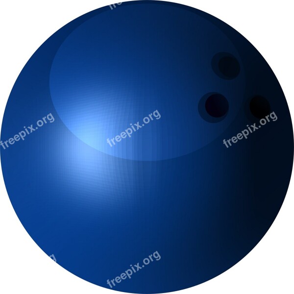 Bowling Ball Ninepin Blue Tenpin