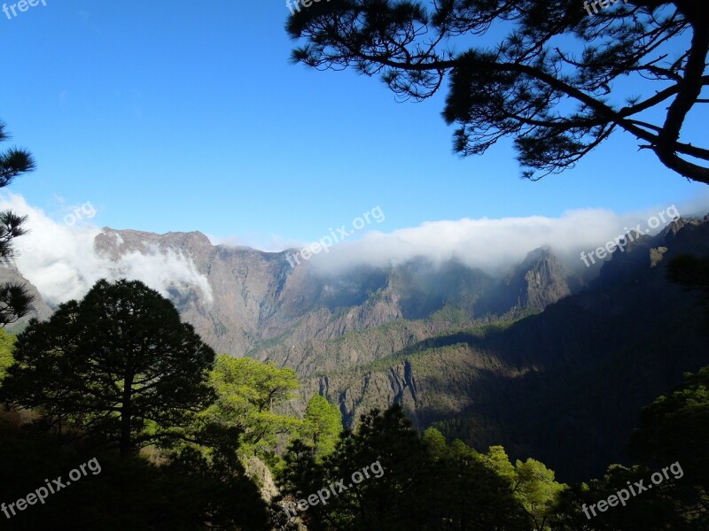 La Palma Nature Canary Islands Hiking Caldera