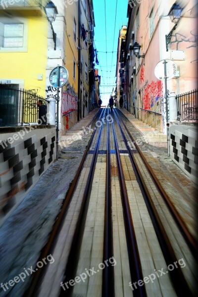 Tram Line Lisbon Travel Tram Historic