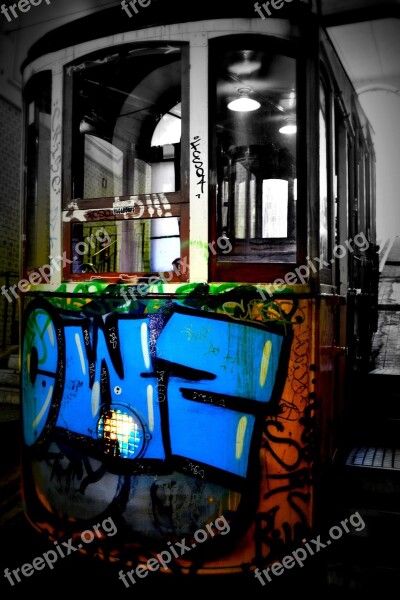 Funicular Lisbon Portugal Transportation Cable