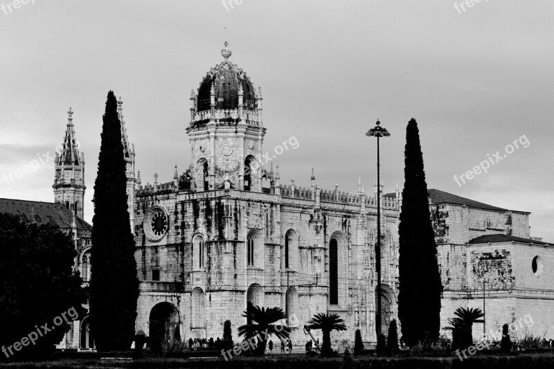 Monastery Lisbon Portugal Architecture Church