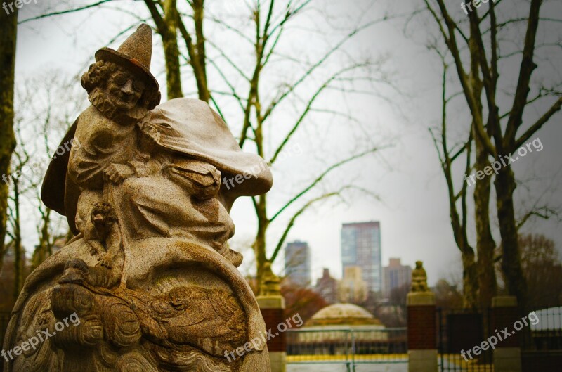 Central Park Gnome Statue New York City Architecture