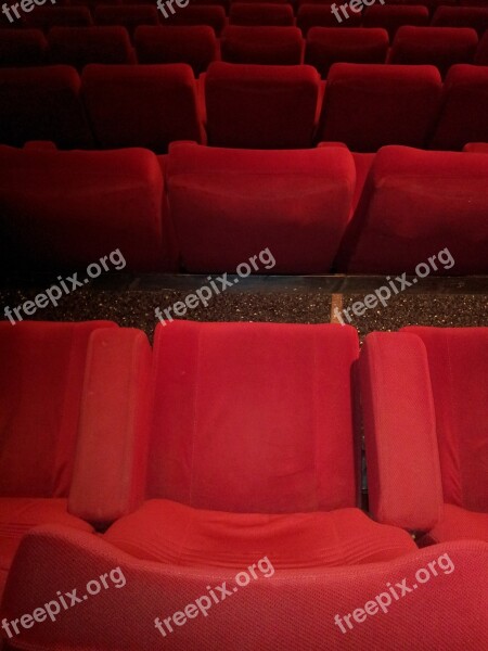 Cinema Chair Red Chairs Free Photos