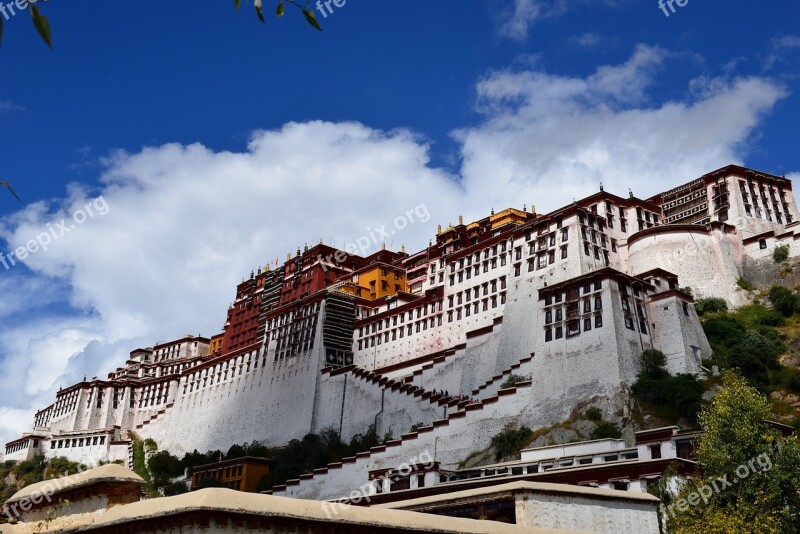 Temple Monastery Building Religion Tibet