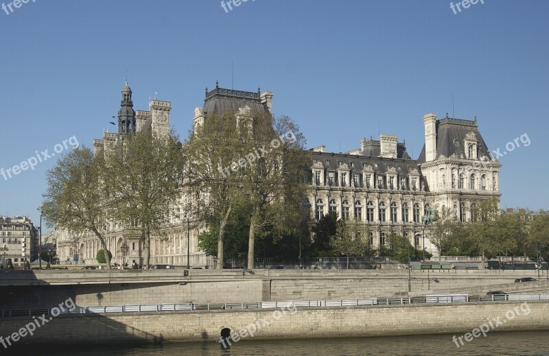 City Hall Paris France I'le De France Hotel De Ville