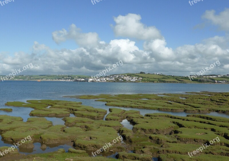 England Tide River Landscape Water