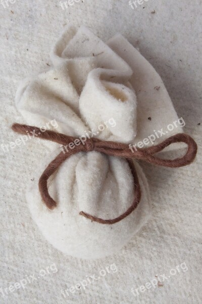 Felt Bag Sheep's Wool Sheep Wool-felt Natural Fiber