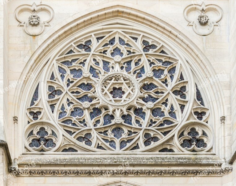 Château De Pierrefonds Chapel Rose Window Oise Picardy