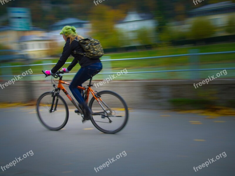 Cyclists Fast Cycle Path Cycling Professional Cyclist