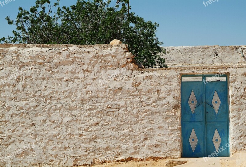 Tunisia Door Stone Wall Free Photos