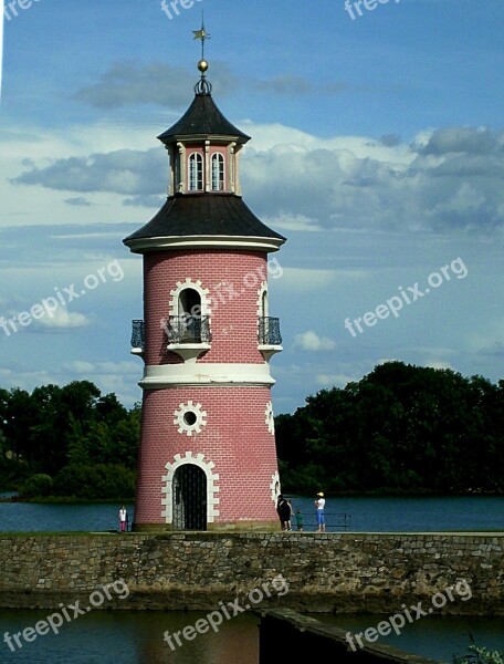 Lighthouse Moritz Castle Moritz Burger Ponds Pond Games Saxony