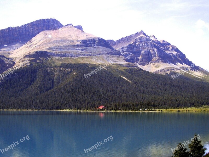 Canada Banff Lake Landscape Natural