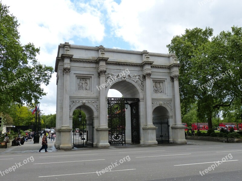 Marble Arch Arch England London United Kingdom