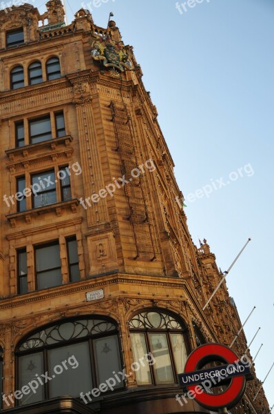 Harrods Department Store London Building Architecture Free Photos