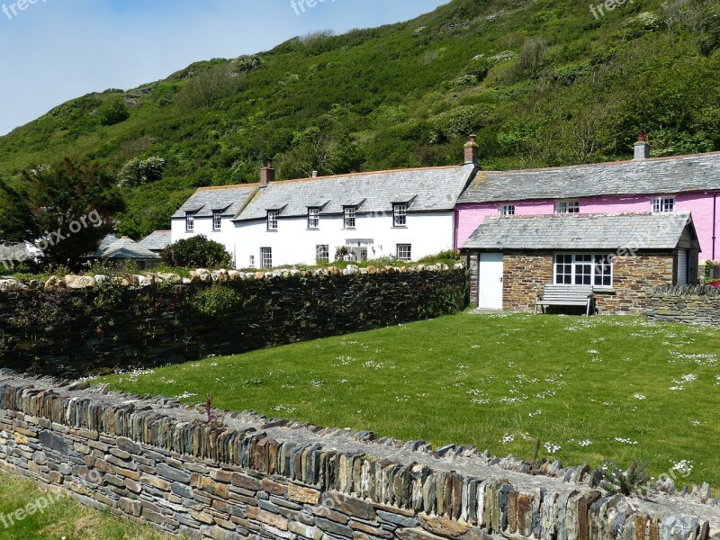 Cornwall Boscastle Village England Large