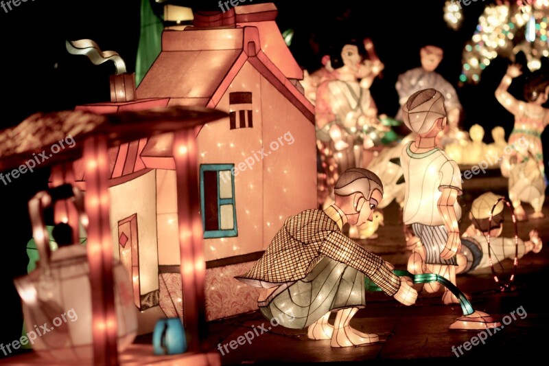 Lantern Children's Night Light Night View