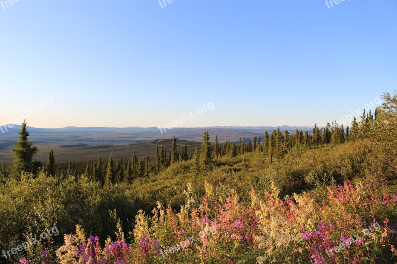 Landscape Dempster Highway Eagle Plains Yukon Canada