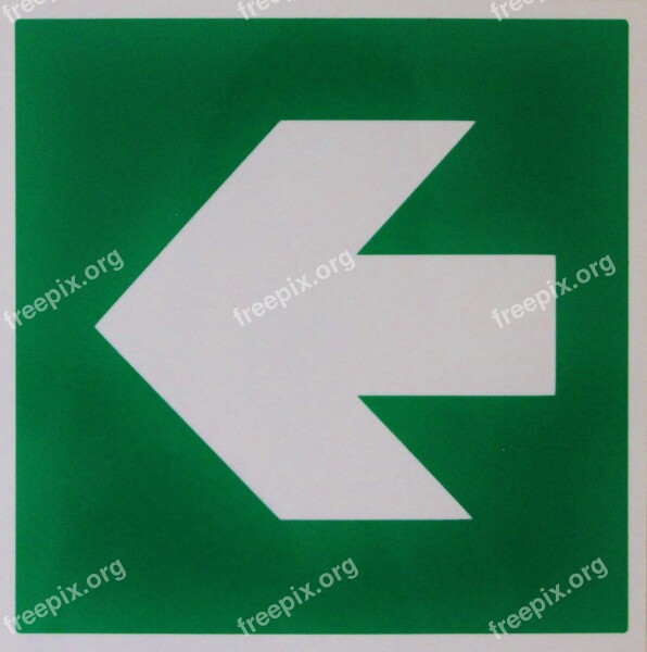 Output Direction Sign Green Free Photos