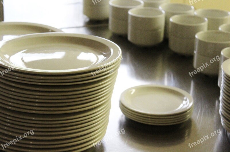 Tableware Plate Bowls Service Kitchen