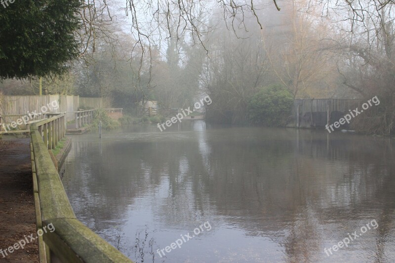 Ford North Warnborough Water Reflection Misty