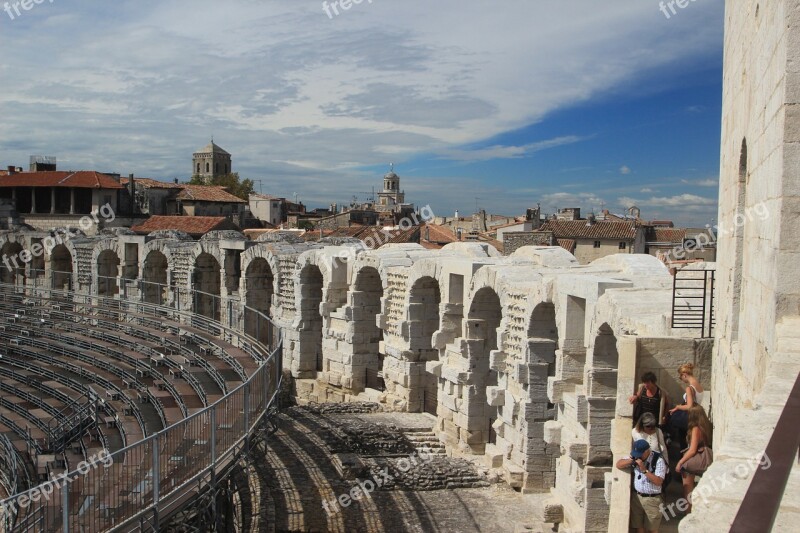 Amphitheatre Provence Architecture Arles Roman