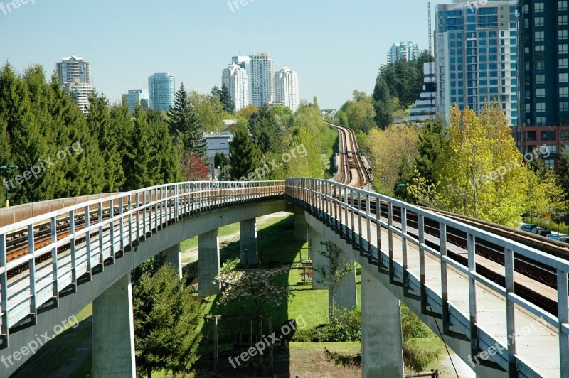 Vancouver Skytrain Joyce Station Vancouver Train Rails