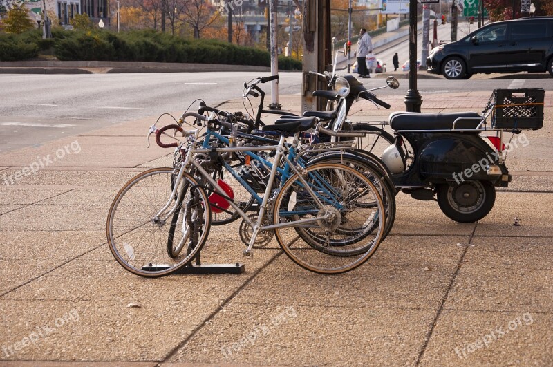 Bikes Street Bicycle Road Urban