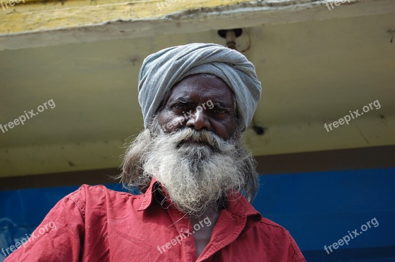 Man India Indian Old Turban