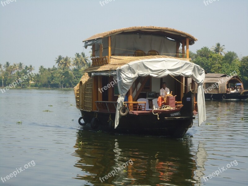 Boating Backwatera India Boats Free Photos