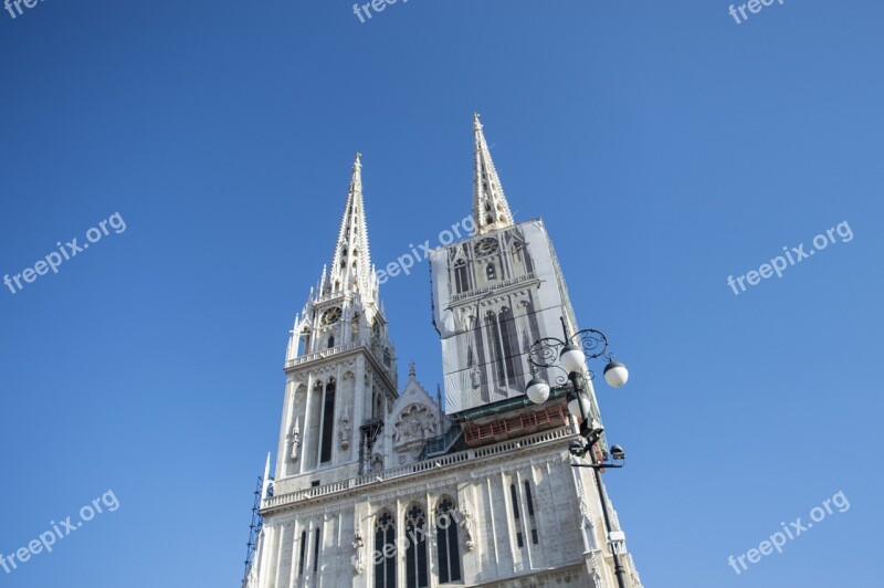 Cathedral Zagreb Religion Church Architecture