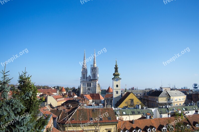 Zagreb Croatia Cathedral City Europe