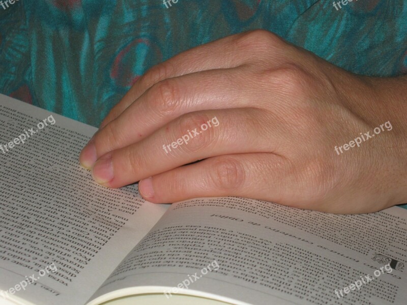 Read Reading Book Hand Fingers