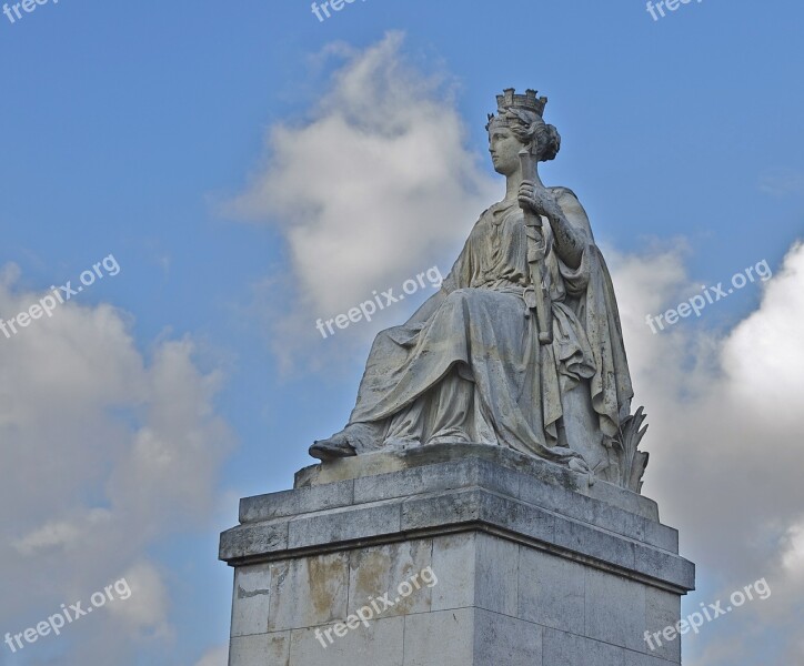 Statue Louis Petitot Paris Pont Du Carrousel France