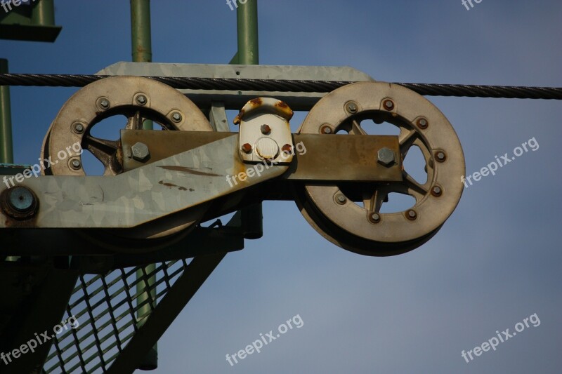 Pulley Cable Round Grate Equipment