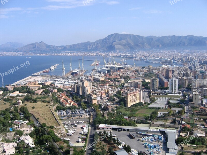 Palermo Sicily Porto View Landscape