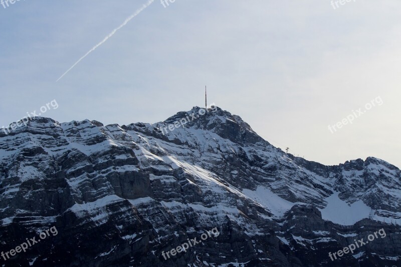 Säntis Mountains Alpstein Swiss Alps Rock