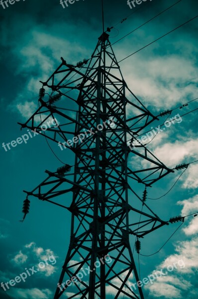 Power Poles Power Lines Wires Electricity Free Photos