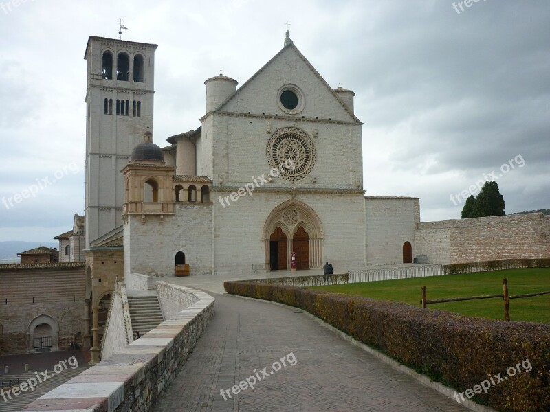 Assisi Umbria Basilica St Francis Of Assisi Free Photos