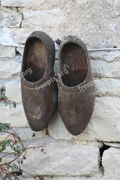 Shoe Wall France Old Shoes