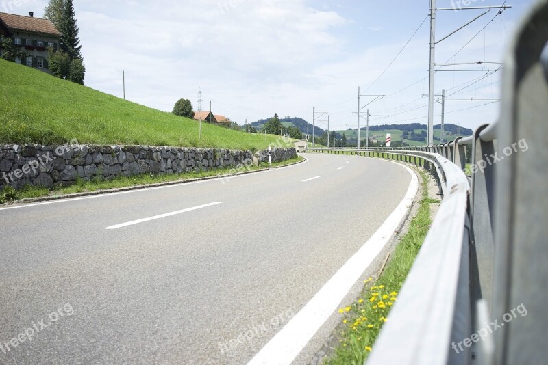 Road Alpine Mountains Route Landscape