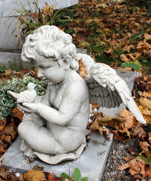 Angel Cemetery Sculpture Figure Old Cemetery