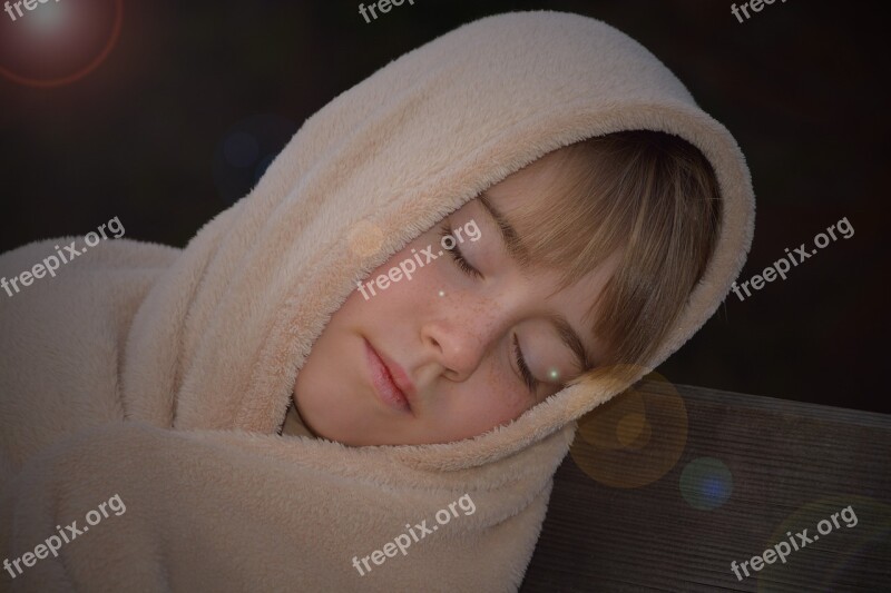 Human Child Girl Blanket Sleeping